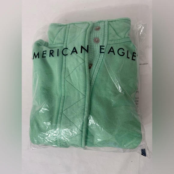 Aerie Getaway Quarter Snap Sweatshirt - Picture 8 of 9